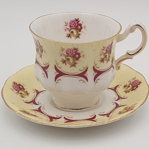 Royal adderley tea cup and saucer - Ridgway potteries ltd - fine bone china - made in England