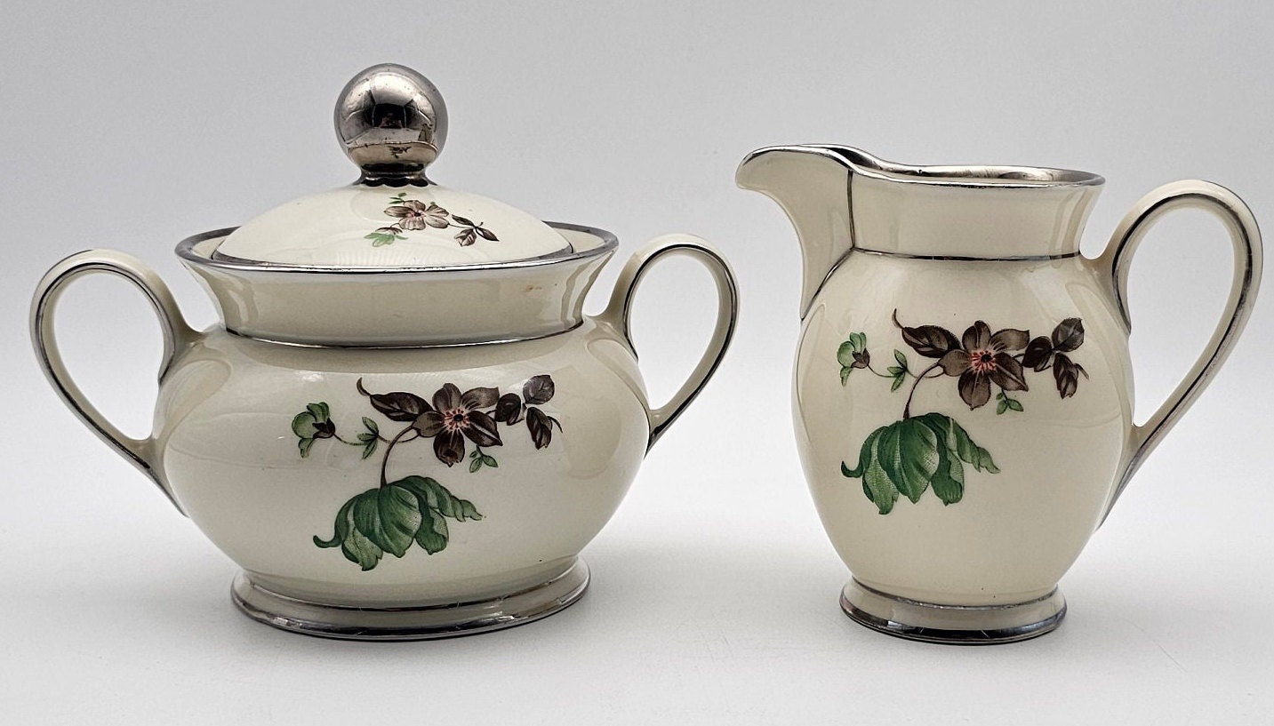 KPM Kobenhavns Porcellains Maleri - 1924-1936 - Silver Rim - Green