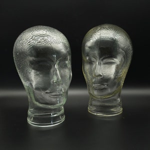 Vintage Glass Mannequin Head - retro