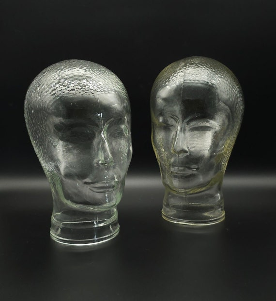 ヴィンテージガラスマネキンヘッド - レトロ - Etsy 日本