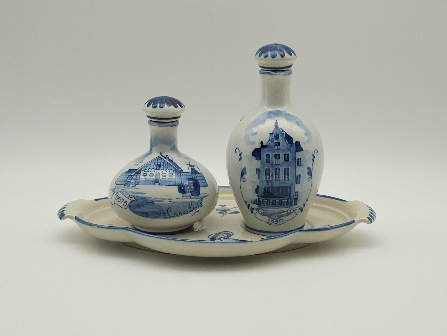 Zenith Gouda Bols Jenever set - hand painted - made in the Netherlands