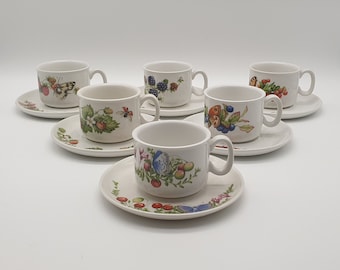 Marjolein Bastin dragonfly cups and saucer - J & G meakin, member of the wedgwood group - Dutch design - wedding gift