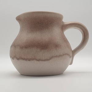 Vintage handmade vase - ceramic stone - brown - vase - jug