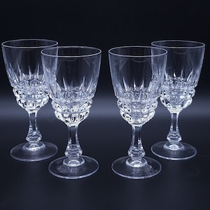 Vintage Crystal Champagne Glasses - Wine Glasses - Set of 4