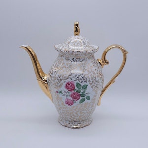 Winterling Bavaria teapot - gold - roses - made in Germany