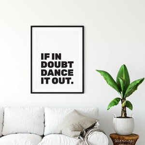 Dance floor, Art Print, Wall Art, Dance Typography, Dance Art, Music Print, Music Lovers, Living Room Art, Dancer, Kitchen Art, Poster