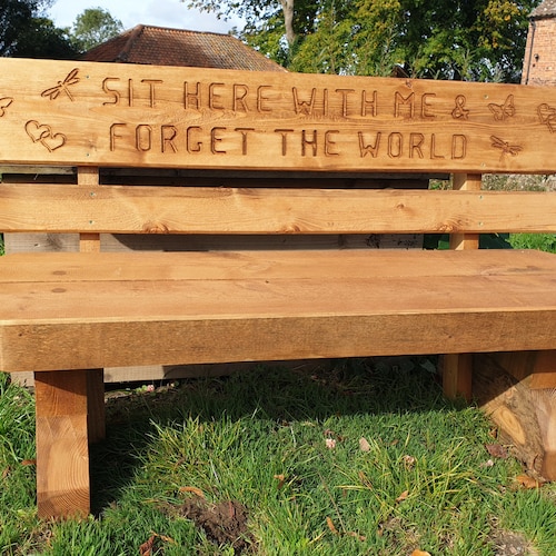 Memorial Bench Bench Butterfly Custom Bench Etsy