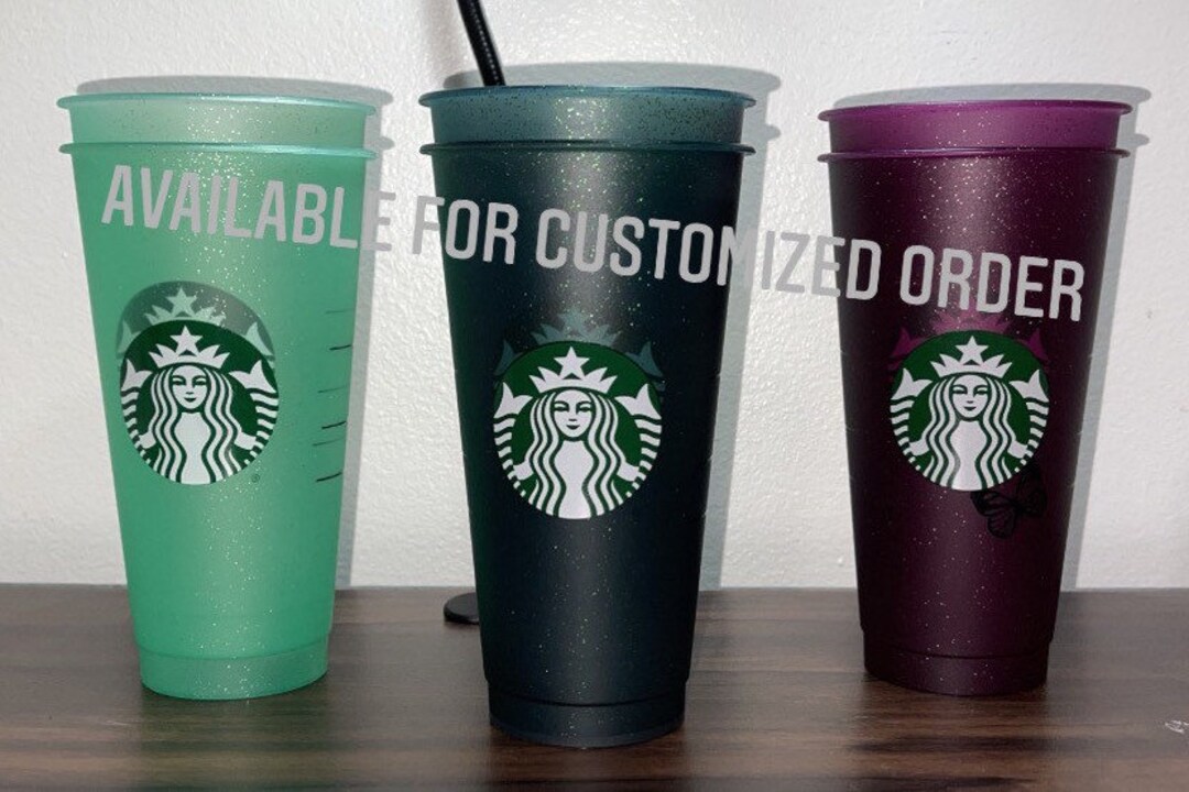 Starbucks Glitter Cold Cups 24 Oz Available for Customized/personalized ...
