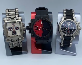 3D Printed Oakley Style Ellipse Watch Display Stand. Choose Size, Color & Style!