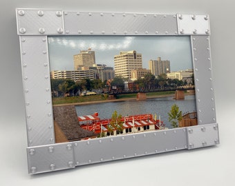 3D Printed Oakley Style Photo Picture Frame - Choose Size & Color!