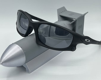 3D Printed Oakley Style Long Bomb Display with Stand. CHOOSE COLORS!