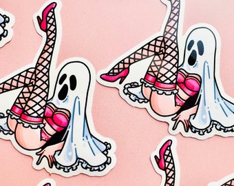 Ghoul Pin Up Sticker