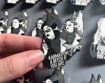 Karma Enamel Pin