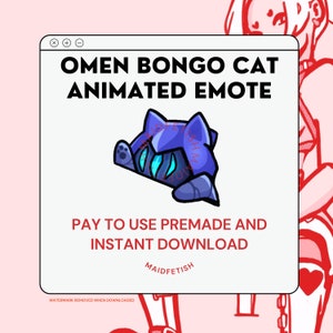 OMEN Bongo Cat Animated Emote for Twitch and Discord