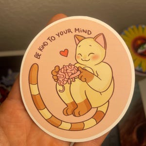 Be Kind To Your Mind Vinyl Sticker