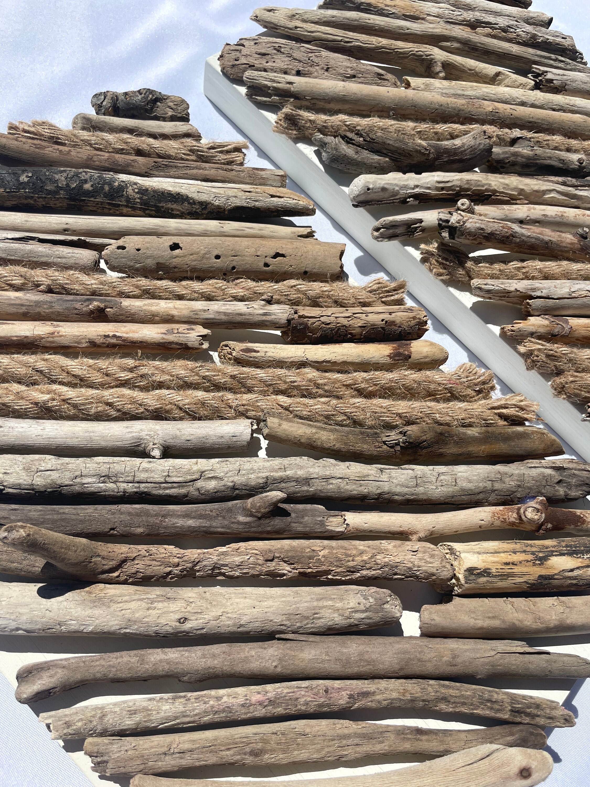 Unique Driftwood Wall Art | Driftwood Beach Décor | Coastal Décor Set ...