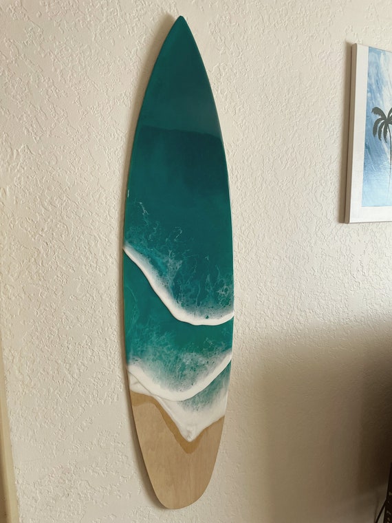 Decorative Resin Surfboard Wall Art Resin Wall Decor Resin Etsy