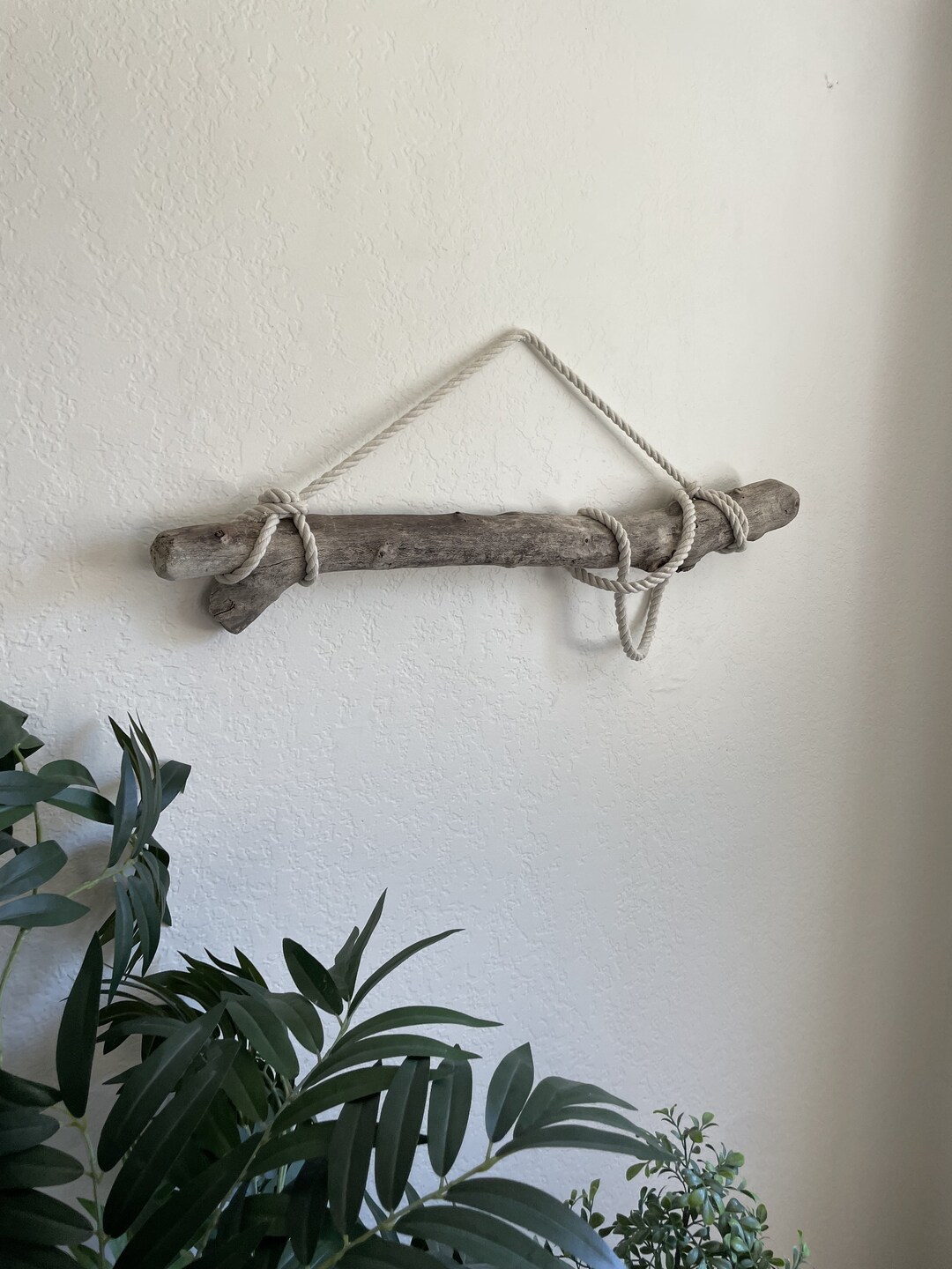 Natural Driftwood Branch Wall Art Hanging Beautiful Etsy