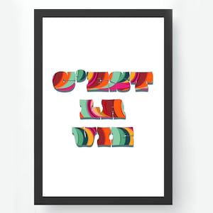 C&#39;est La Vie Print, C&#39;est La Vie Poster, C&#39;est La Vie French Slogan Print, French Slogan Wall Art, Typography Print C&#39;est La Vie