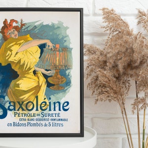 Saxoléine Jules Chéret Poster: Art Nouveau Advertising Print (Instant Download)