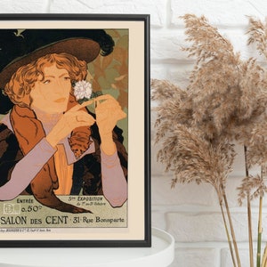 Art Nouveau Poster: Salon des Cent, Georges de Feure Print (Digital Download)