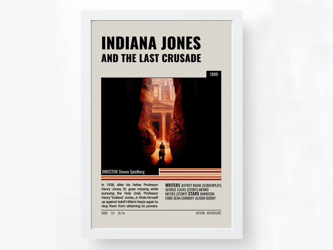 Indiana Jones And The Last Crusade Movie Poster Indiana Jones and the Last Crusade Movie Poster Prints | Steven