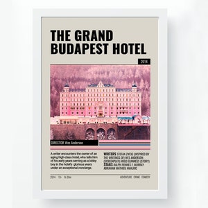 The Grand Budapest Hotel Print: Wes Anderson Movie Poster (Digital Download)