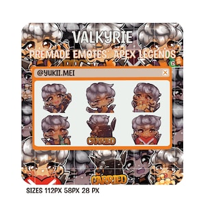 Valkyrie-emotes (Apex Legends) voor Twitch, Discord en YouTube