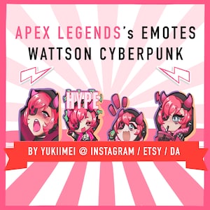 Wattson Cyberpunk Emotes (Apex Legends) für Twitch, Discord und YouTube