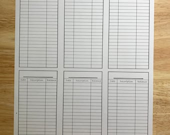 Savings Tracker (Plain - no color)