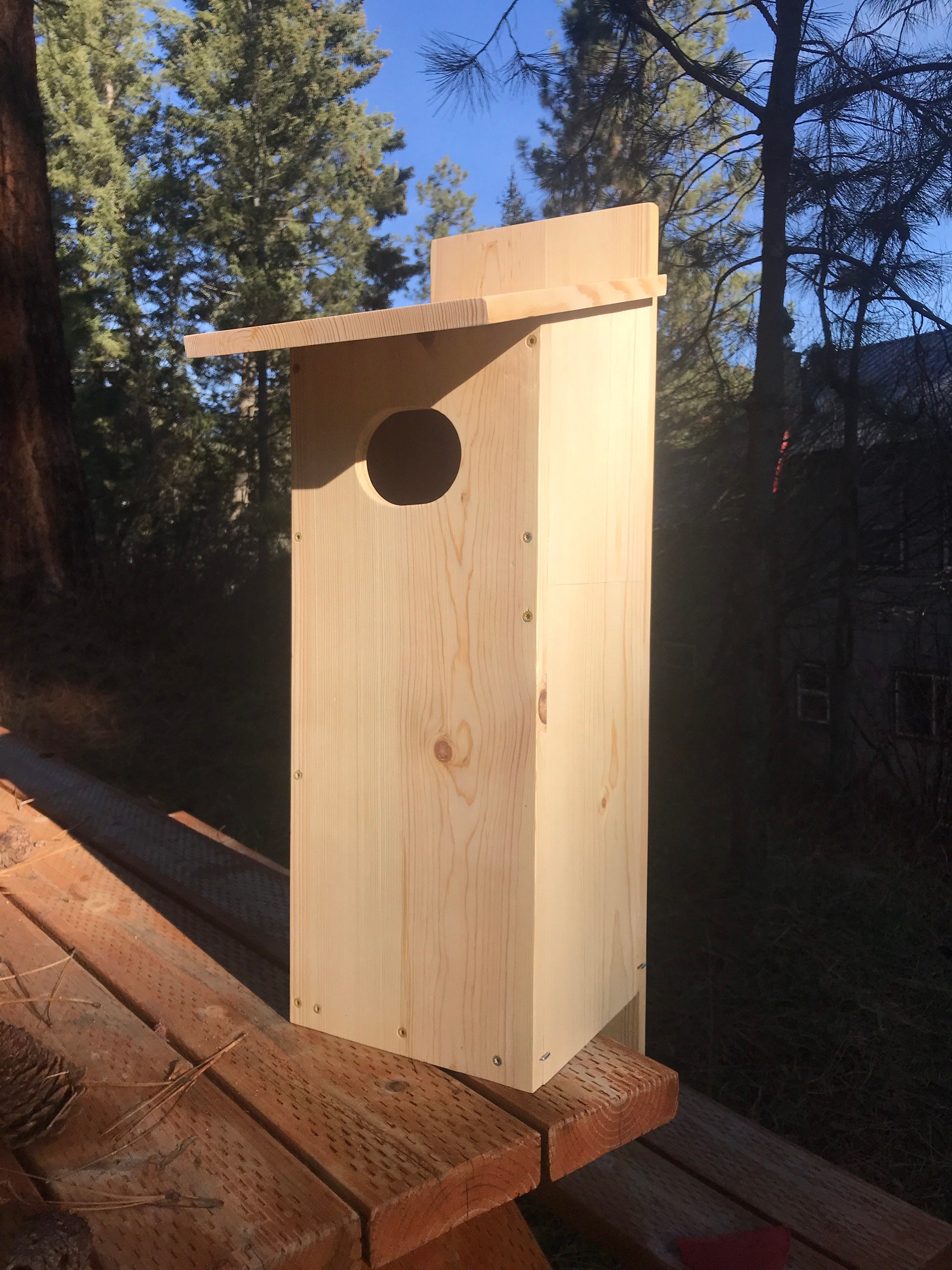 Golden eye Merganser Mandarin Nest Box INSTRUCTIONS-ONLY- Wood Duck House 