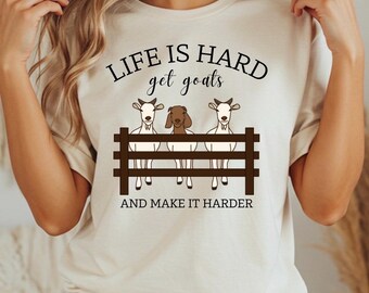 Funny Goat Farm PNG, Cute Goat And Fence T-shirt Design, Farm Animal Graphic, Rustic Farmhouse Sublimation, Digital Download