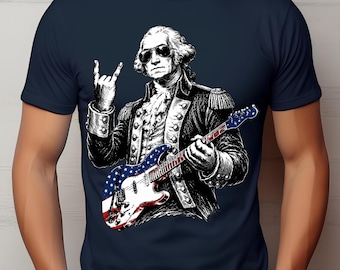 George Washington PNG, design patriottico per maglietta, grafica divertente per il Giorno dell'Indipendenza, sublimazione per il 4 luglio, download digitale