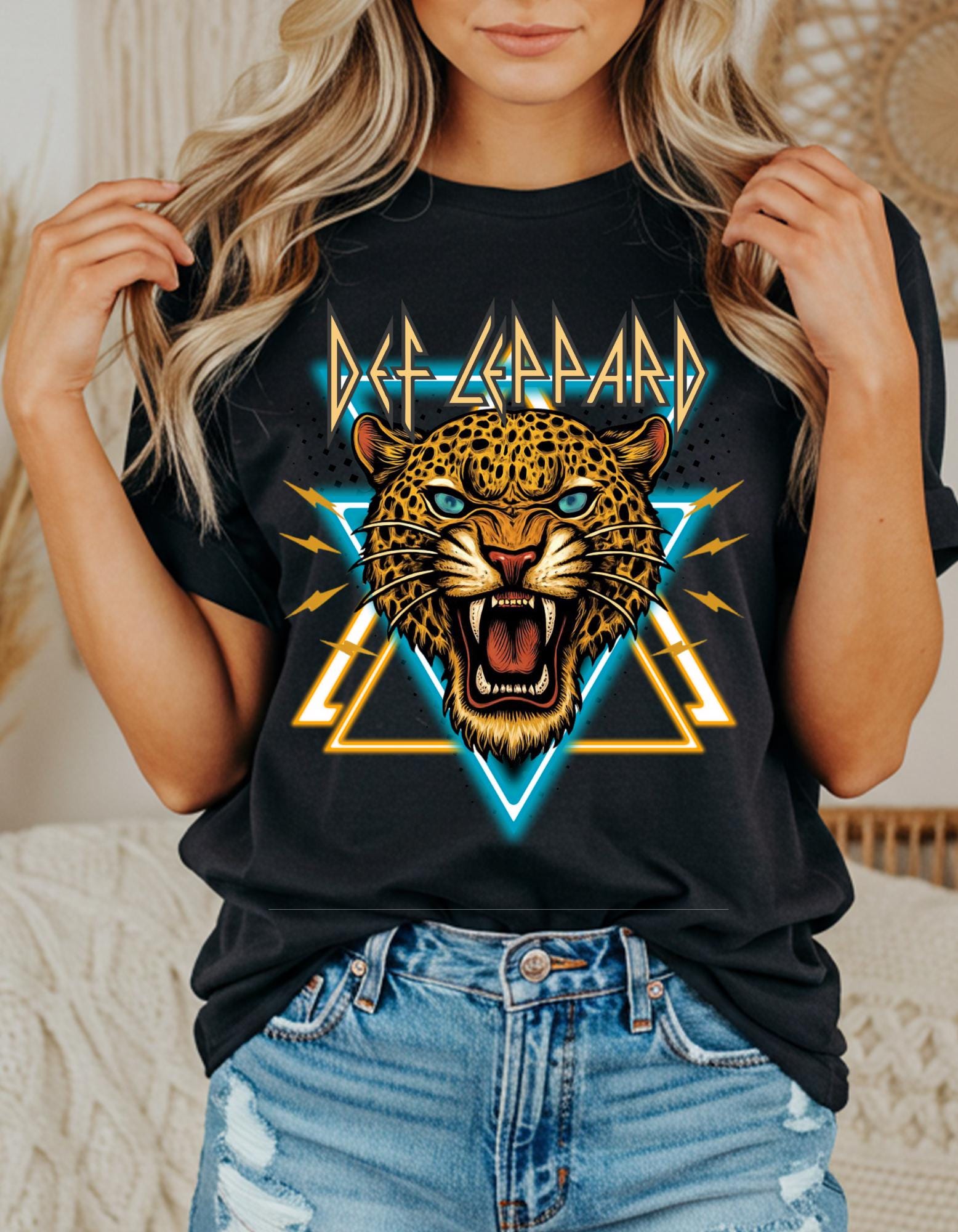 F4NT4STIC T-Shirt »Def Leppard Shatter Logo«, Premium Qualität