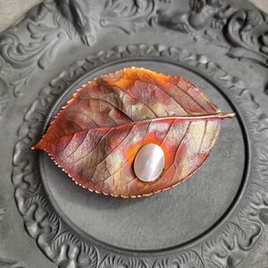 Haarklemme Blatt aus Kupfer, Natur Haarspange, botanischer Haarschmuck, Accessoire für eine schöne Frisur, Geschenk für sie, rustikaler Stil