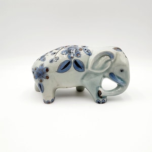 Ken Edwards El Palomar Mexico Tonala Elephant Figurine Pottery