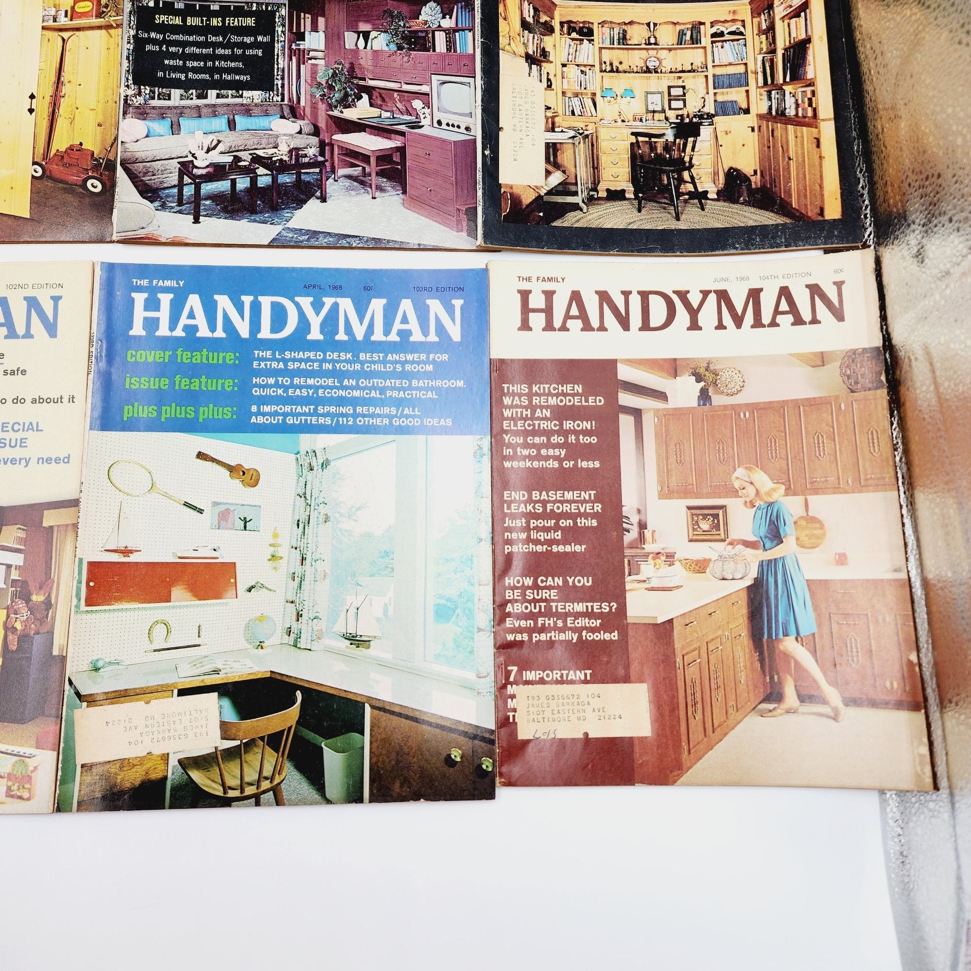 The Family Handyman Vintage Magazines Circa 1960 1968 Lot Etsy