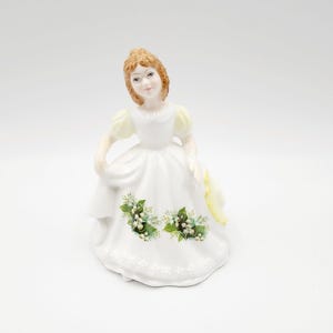 Royal Doulton 1991 Figure Of The Month May Figurine Signed By Michael Doulton