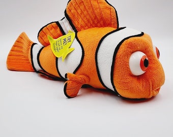 2002 Disney Finding Nemo Talking Nite Brite Orange Plush Tested Works Great