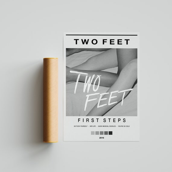 Two Feet first Steps Album Poster Color Optional Etsy