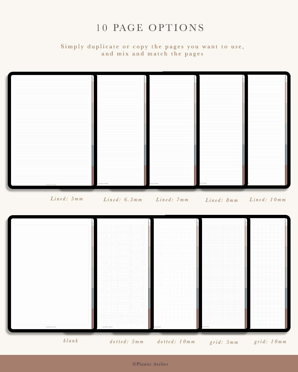 Digital Hyperlinked Notebook for iPad and Tablet | 5 Tabs Digital ...