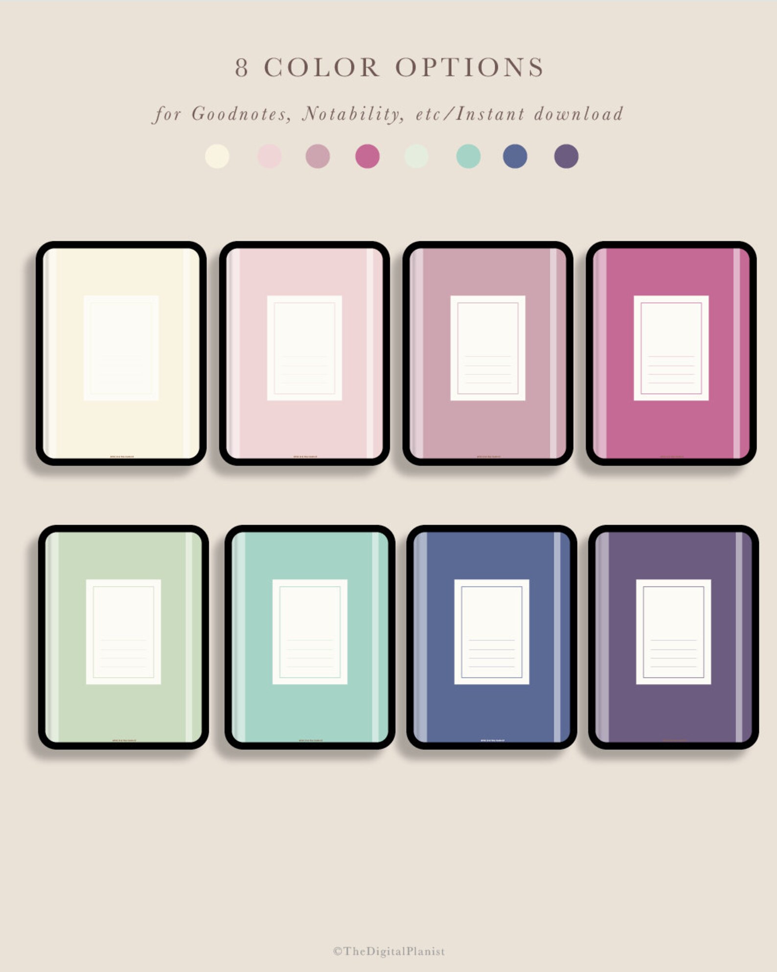 Digital Planner and Notebook Covers for Ipad and Tablet Etsy