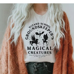 Magical Creatures Shirt Wizard School Groundskeeper Shirt Bookish Tshirt Magical Gifts Potter Shirt Book Shirt Theme Park Universal Shirt