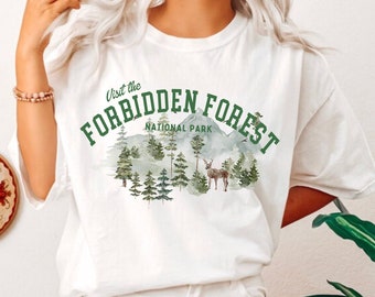 Forbidden Forest Shirt - The Original - National Park Shirt Book Lover Gift Magical Hiking Shirt Camping Shirt Outdoor Cottagecore Shirt