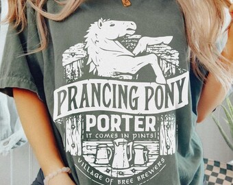 Prancing Pony Tee UNISEX Comfort Colors® Book Shirt Bookish Merch Fandom Gift Second Breakfast Reading Gifts