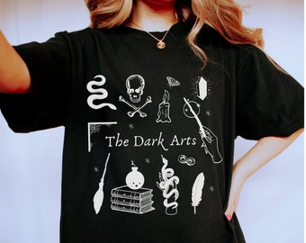 Dark Arts Shirt - Dark Academia Clothing Witchy Shirts Pottery Shirt Universal Theme Park Vacation Bookish Tshirt Magical Gifts