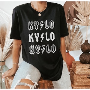 Kylo Shirt - AC DC Shirt Vintage Shirt Dark Side Shirt Aesthetic Shirt Vintage Band Shirt Oversized T Shirt Galaxy's Edge Theme Park Shirt