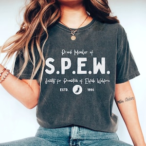 SPEW Shirt Comfort Colors® Bookish Merch Potter Tee Magical Gifts Bravest Witch Top Universal Bookish Shirt Subtle HP Shirt Pottery Tshirt