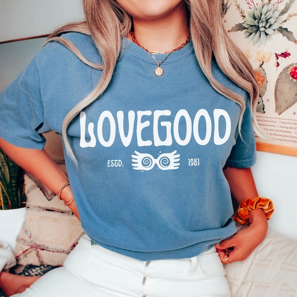 Lovegood Shirt Comfort Colors® Lovegood Tee Blue House Shirt Magical Glasses Potter T Shirt Pottery Shirt Universal Vacation Subtle HP Shirt