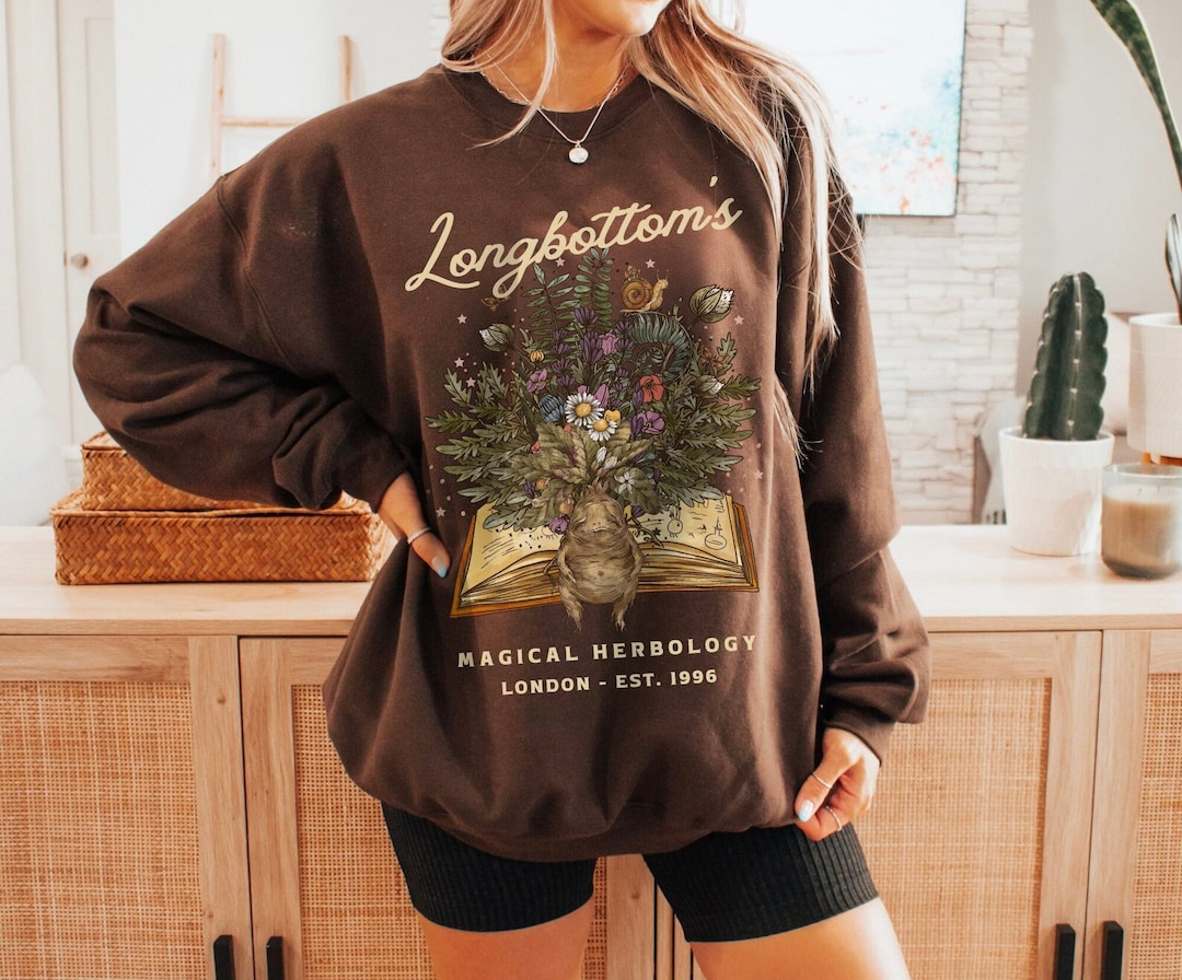 Longbottom's Herbology Sweatshirt Mandrake Sweater Botanical Crewneck